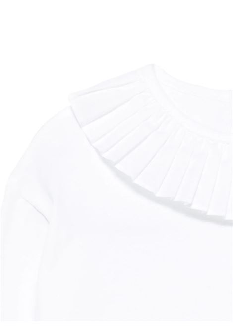 Blusa con colletto plissettato U+E' BY MISS GRANT | UE1624LATTE